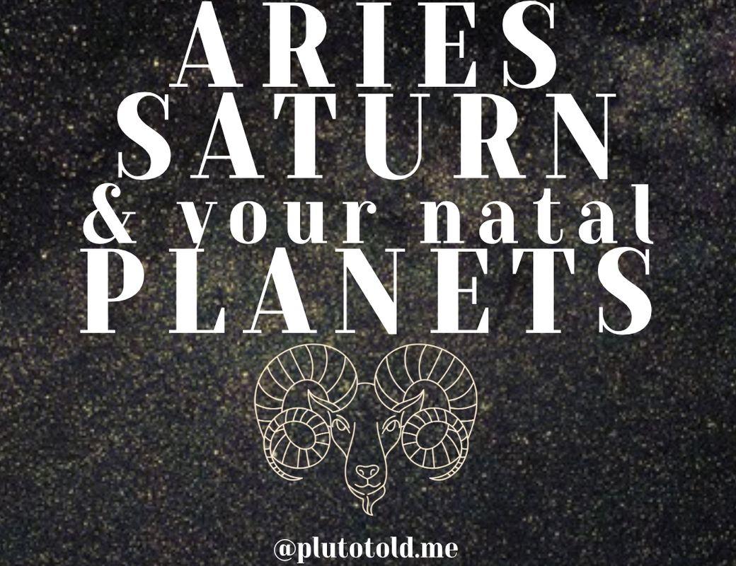 Saturn in Aries Aspecting the Personal Planets