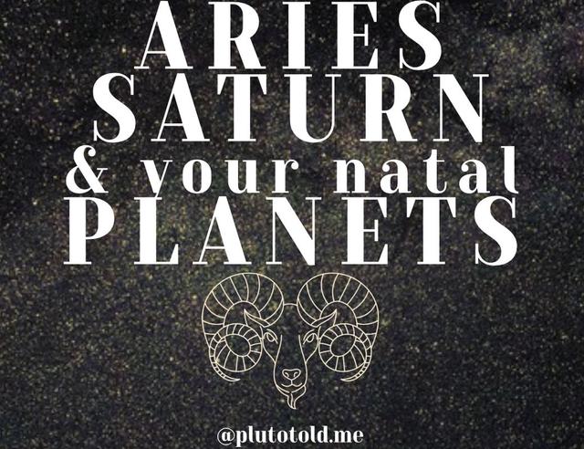 Saturn in Aries Aspecting the Personal Planets