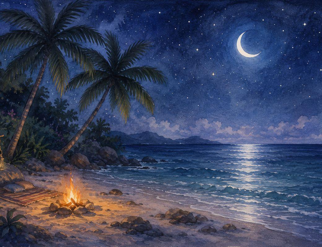 Desert Island Meditation 🏝️ 🌓