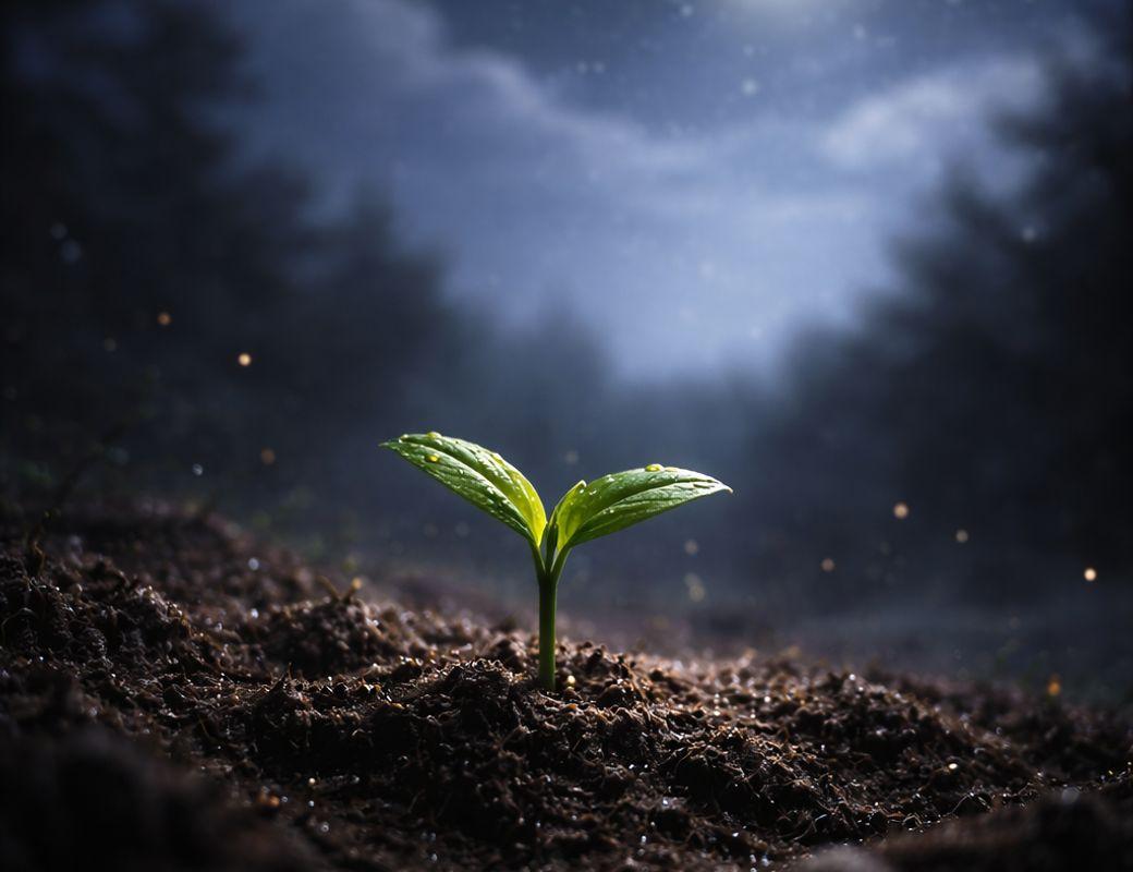 Not everything that begins blooms right away 🌑🌱