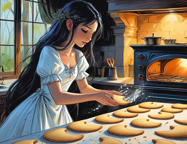 Apprentice Witch in the Kitchen