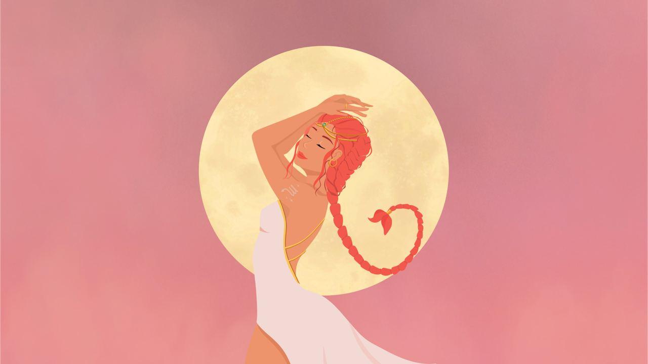Illustration for Scorpio Flower Moon: When the Hidden Blooms 🌕✨
