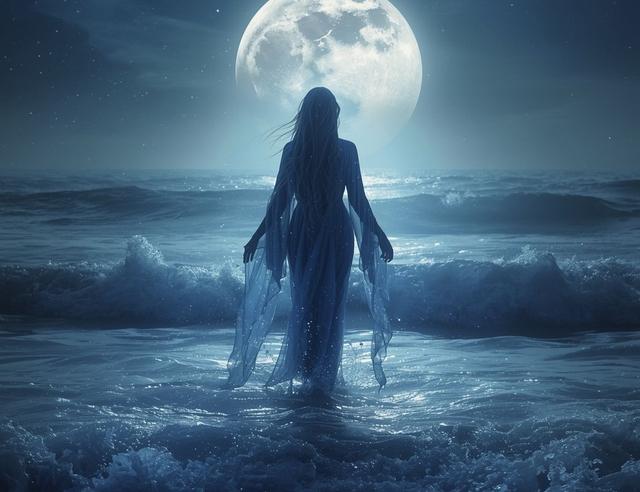 Thalassa and the Moon: Sea Goddess of Primordial Depths