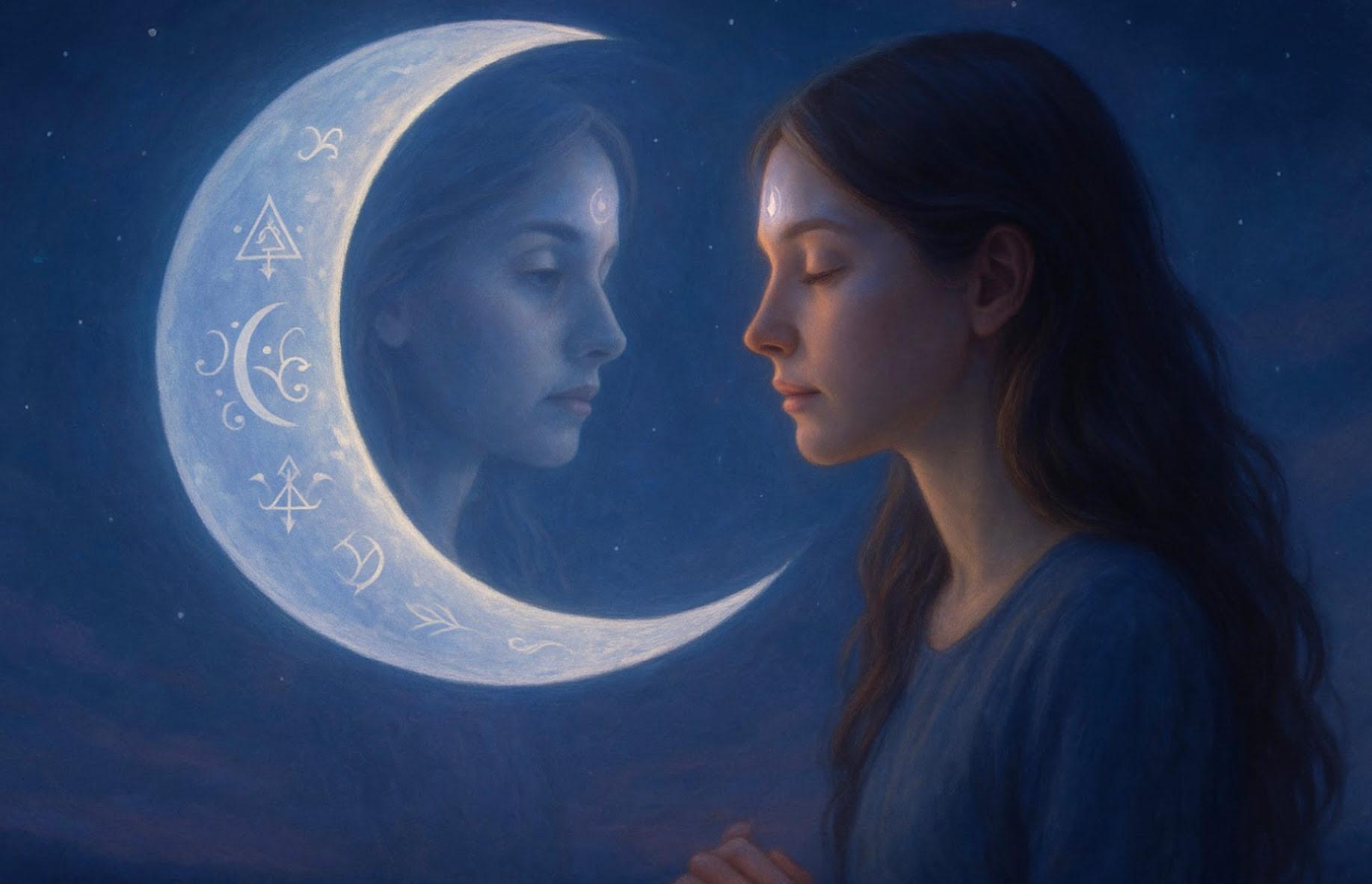 Illustration for The Moon Is Your Mirror