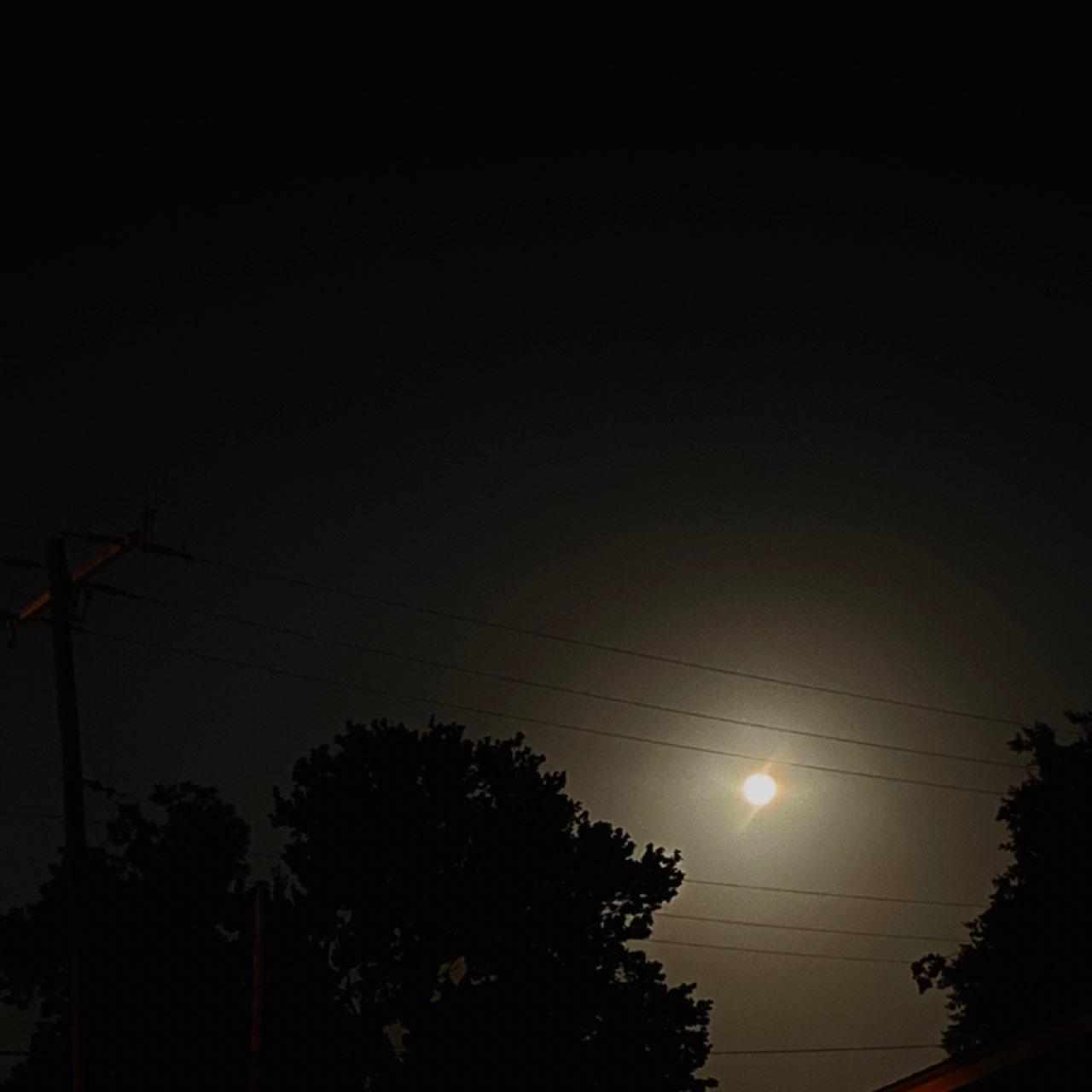 The Moon over Lake Charles, United States — full moon, Lunar Day 16