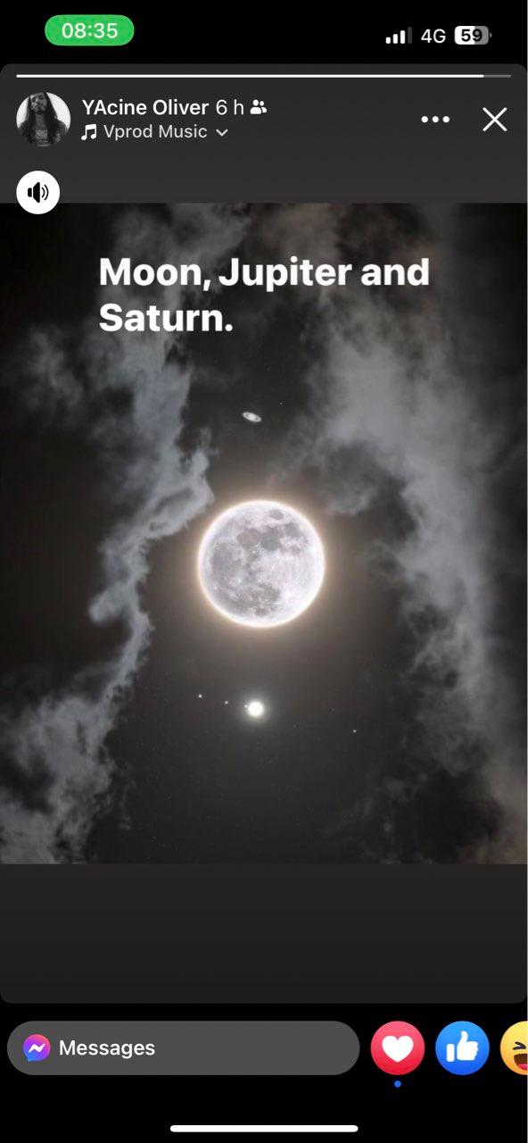 The Moon over Karlstad, Sweden — waning gibbous, Lunar Day 19
