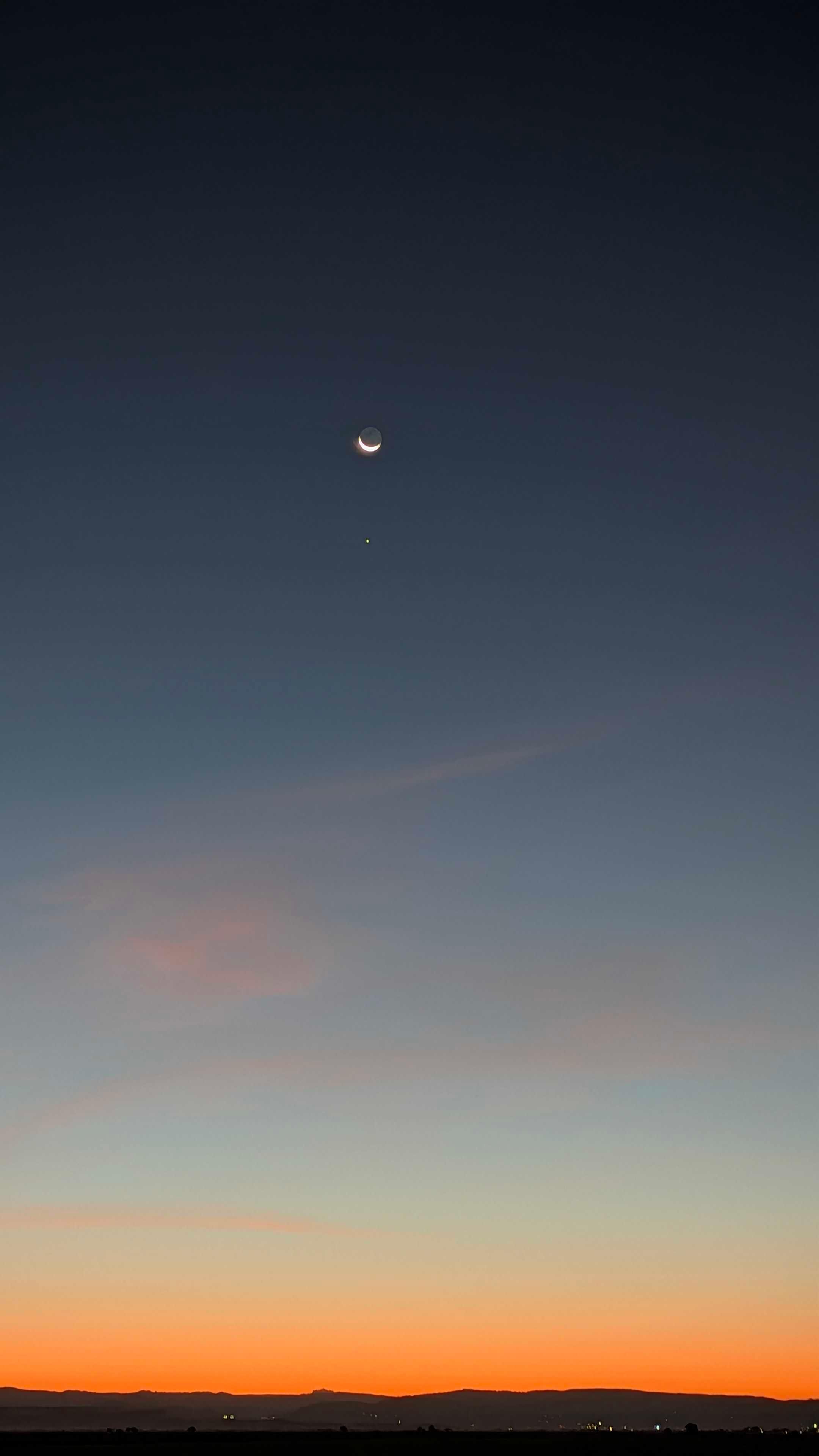 The Moon over Chico, United States — waning crescent, Lunar Day 27