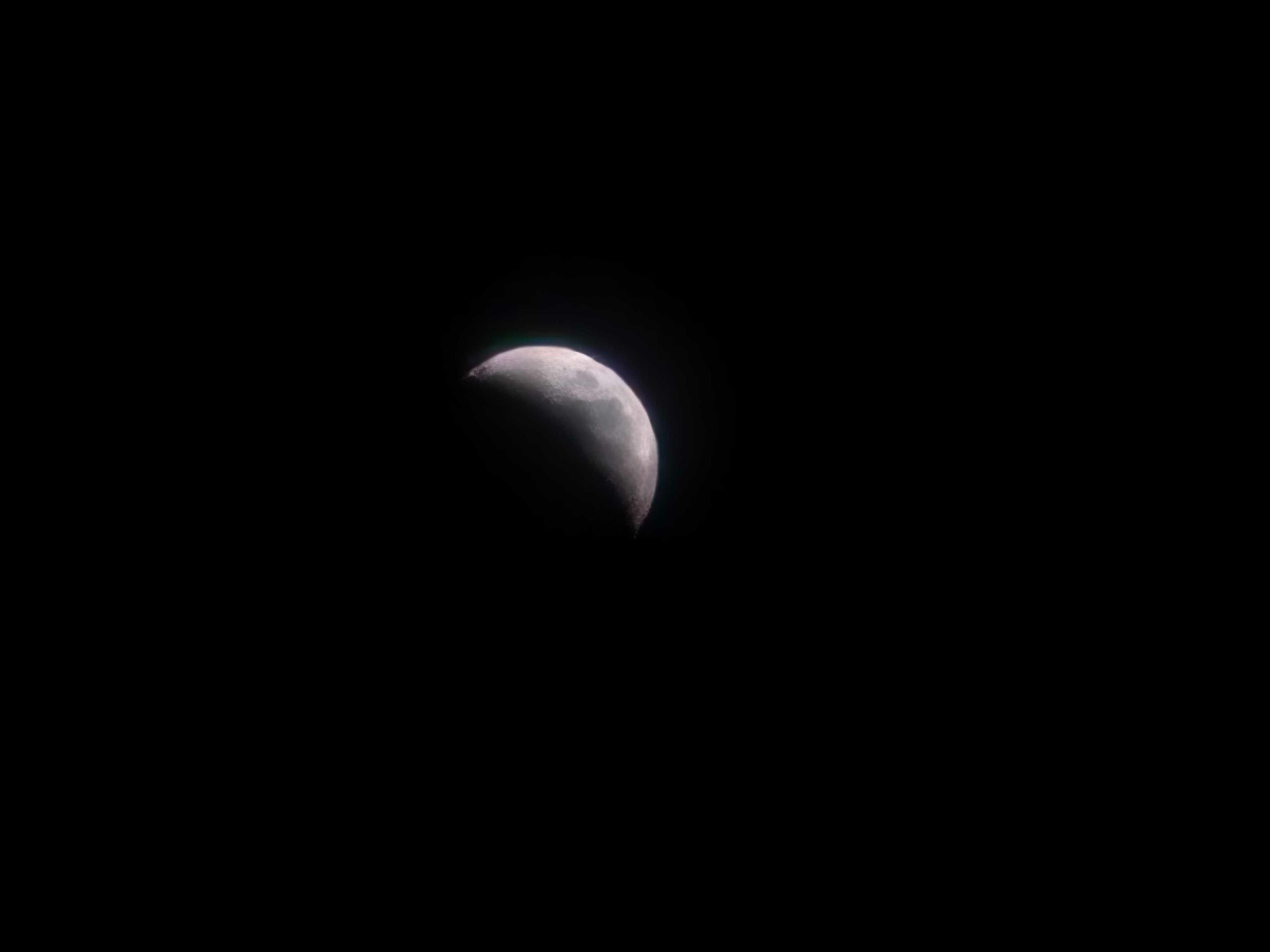 The Moon over Tequisistlán, México — first quarter, Lunar Day 8