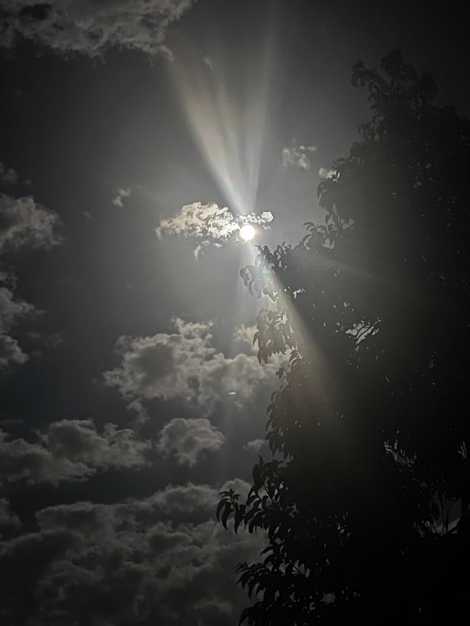 The Moon over Maldonado, Uruguay — full moon, Lunar Day 16