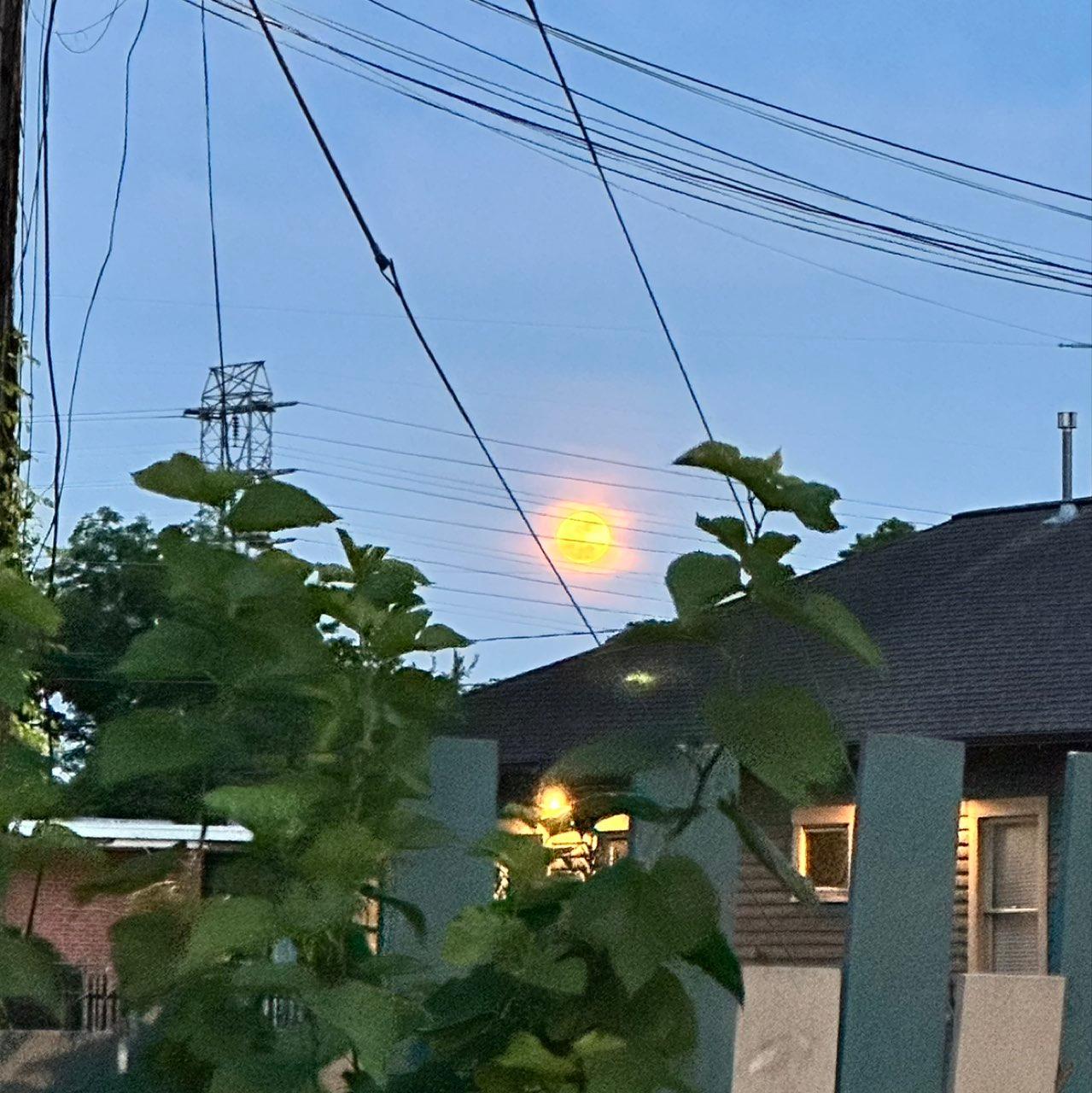 The Moon over Houston, United States — full moon, Lunar Day 15