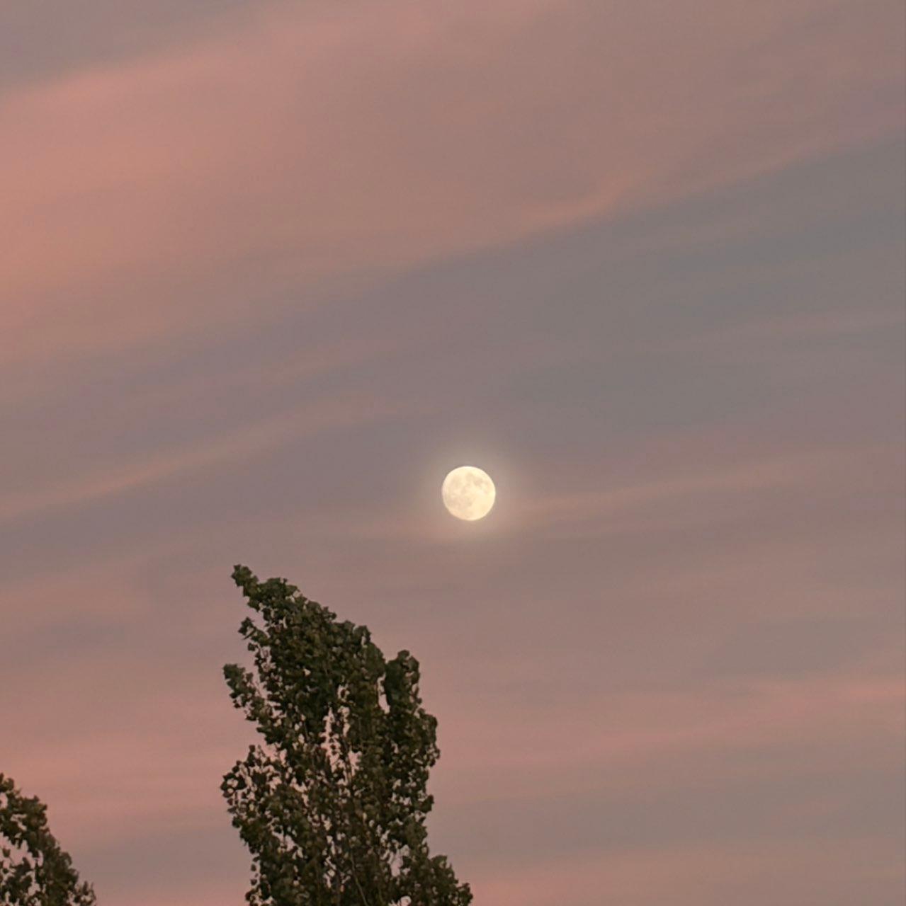 The Moon over Madrid, Spain — full moon, Lunar Day 15