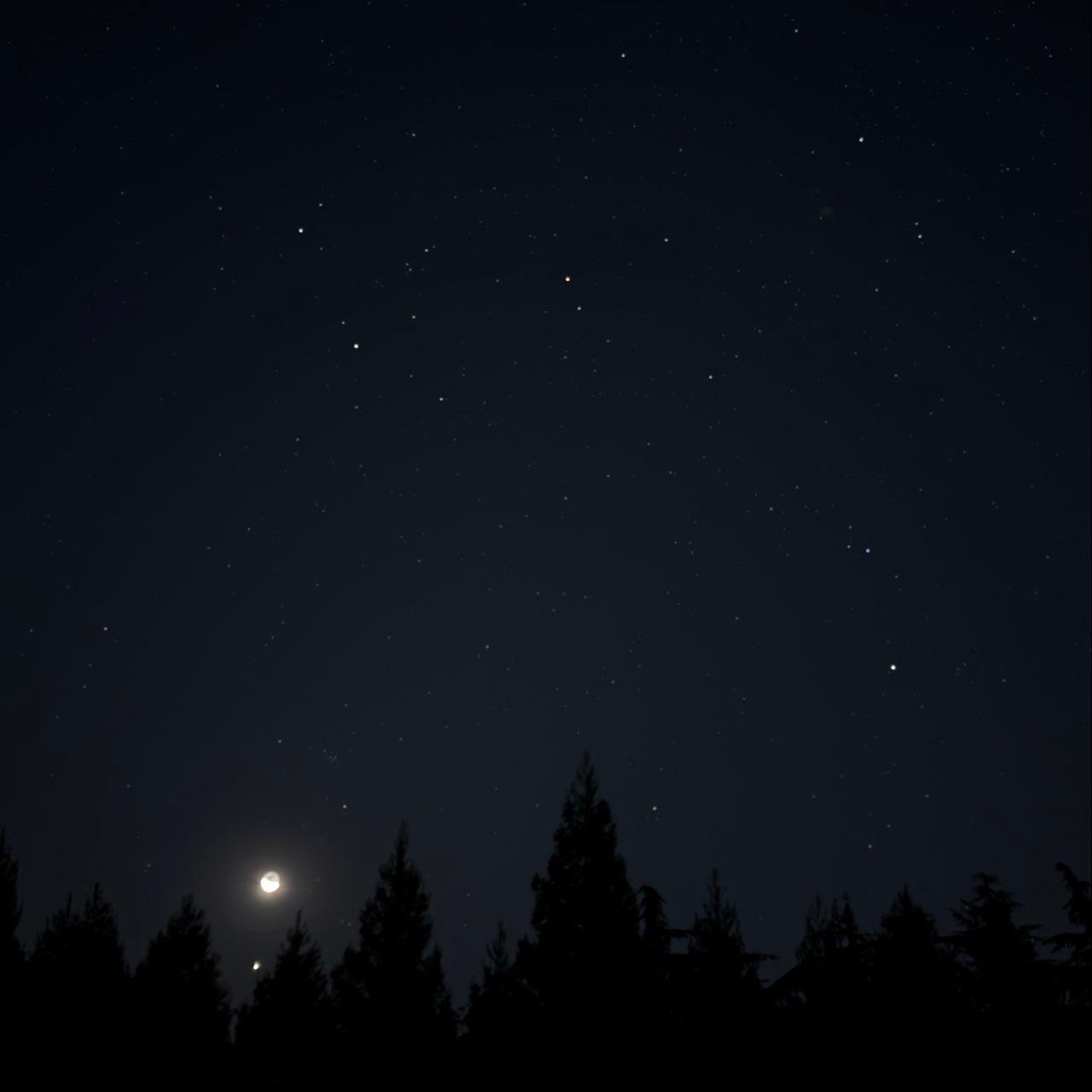 The Moon over Lodi, United States — waning crescent, Lunar Day 27