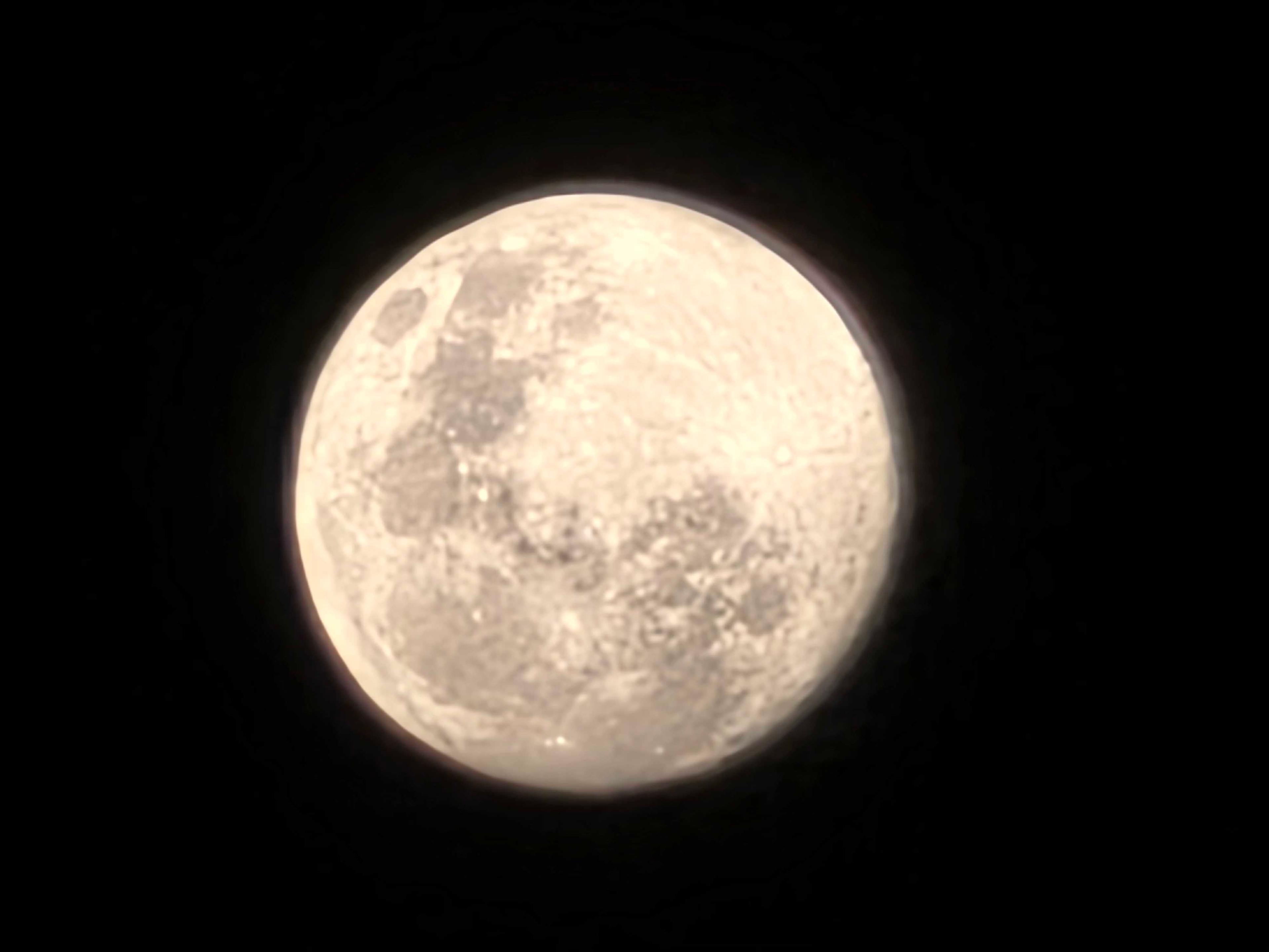 The Moon over Cambois, United Kingdom — full moon, Lunar Day 15