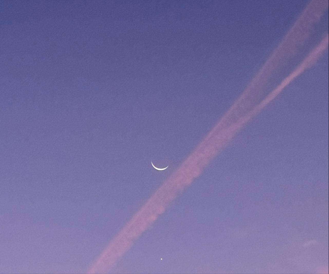 The Moon over Santa Margalida, Spain — waning crescent, Lunar Day 27