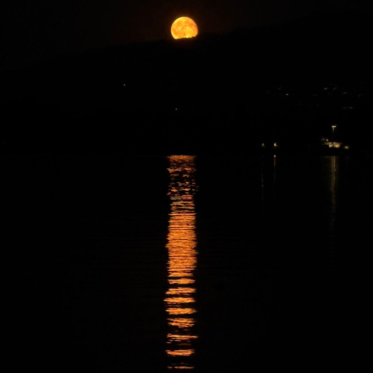 The Moon over Altendorf, Schweiz — waning gibbous, Lunar Day 19