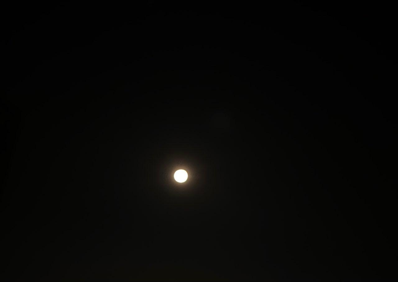 The Moon over Bangkok, Thailand — full moon, Lunar Day 14