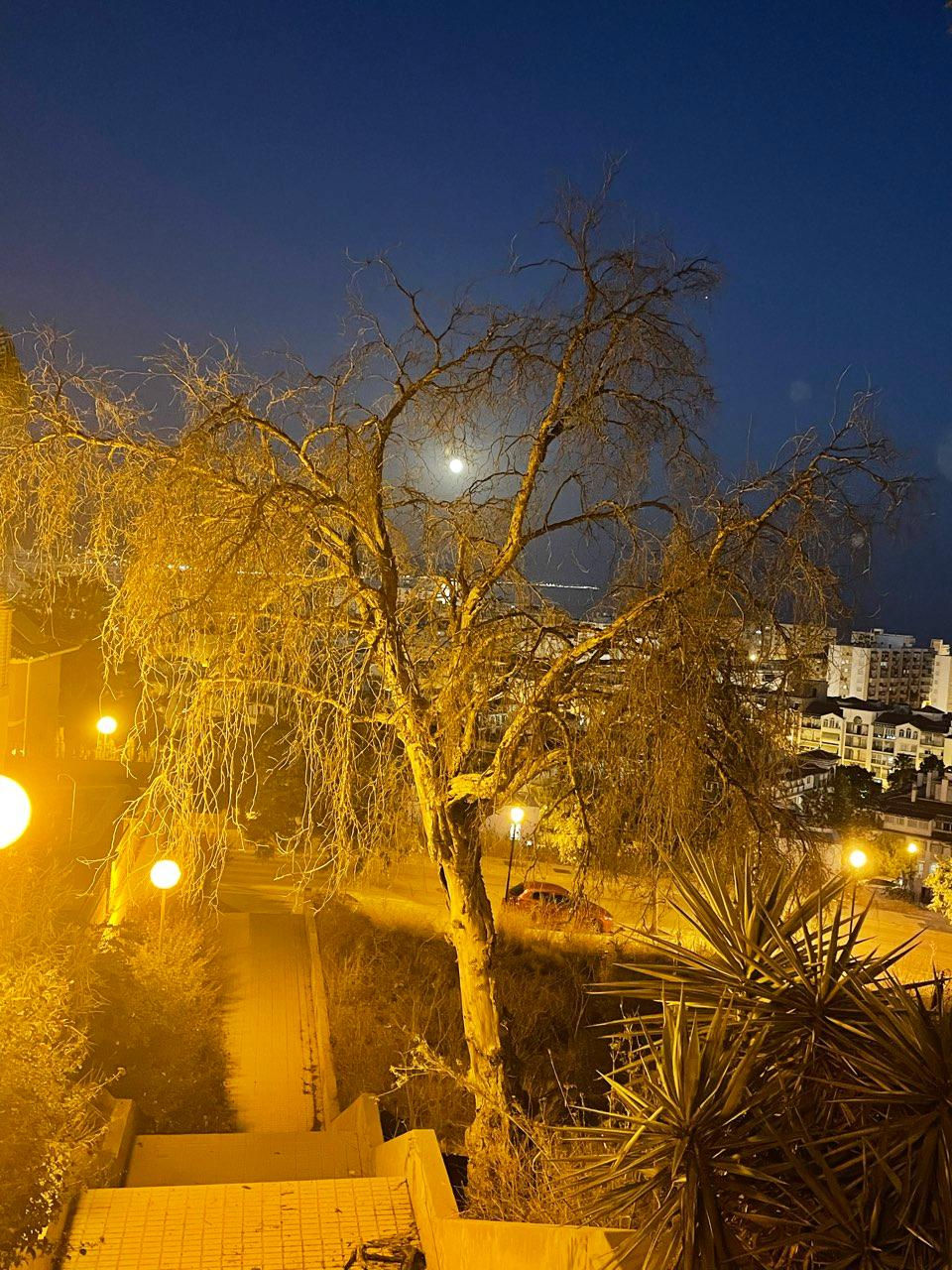 The Moon over Vélez-Málaga, España — full moon, Lunar Day 15