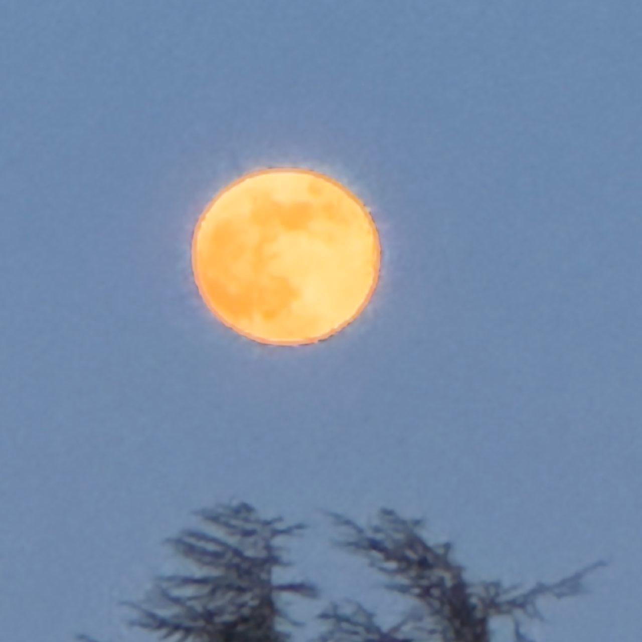 The Moon over Saint-Cyr-au-Mont-d'Or, France — full moon, Lunar Day 16