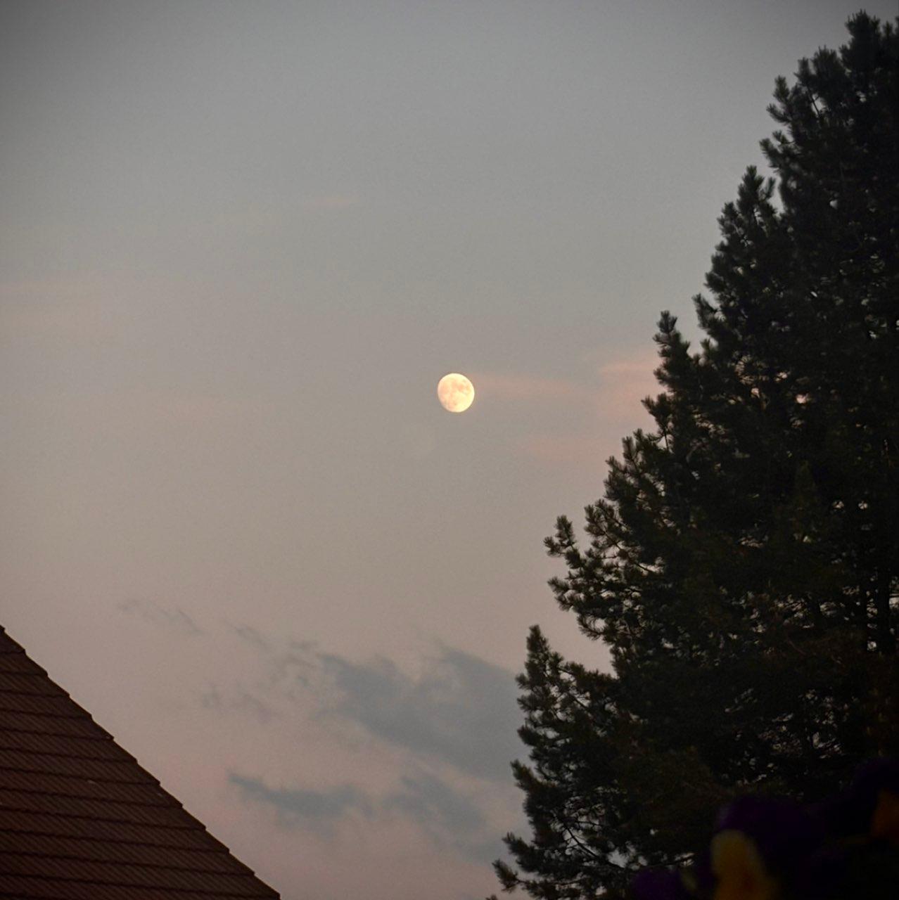 The Moon over Newcastle Upon Tyne, United Kingdom — waxing gibbous, Lunar Day 13