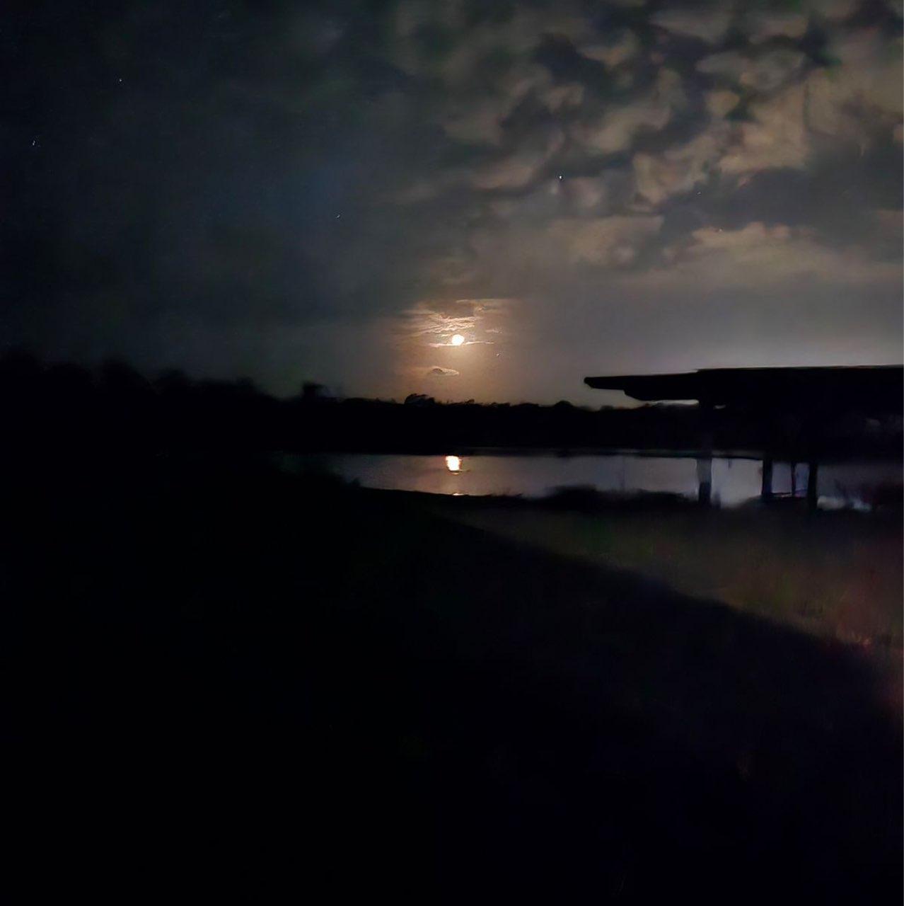 The Moon over Telegraph Point, Australia — waning crescent, Lunar Day 27