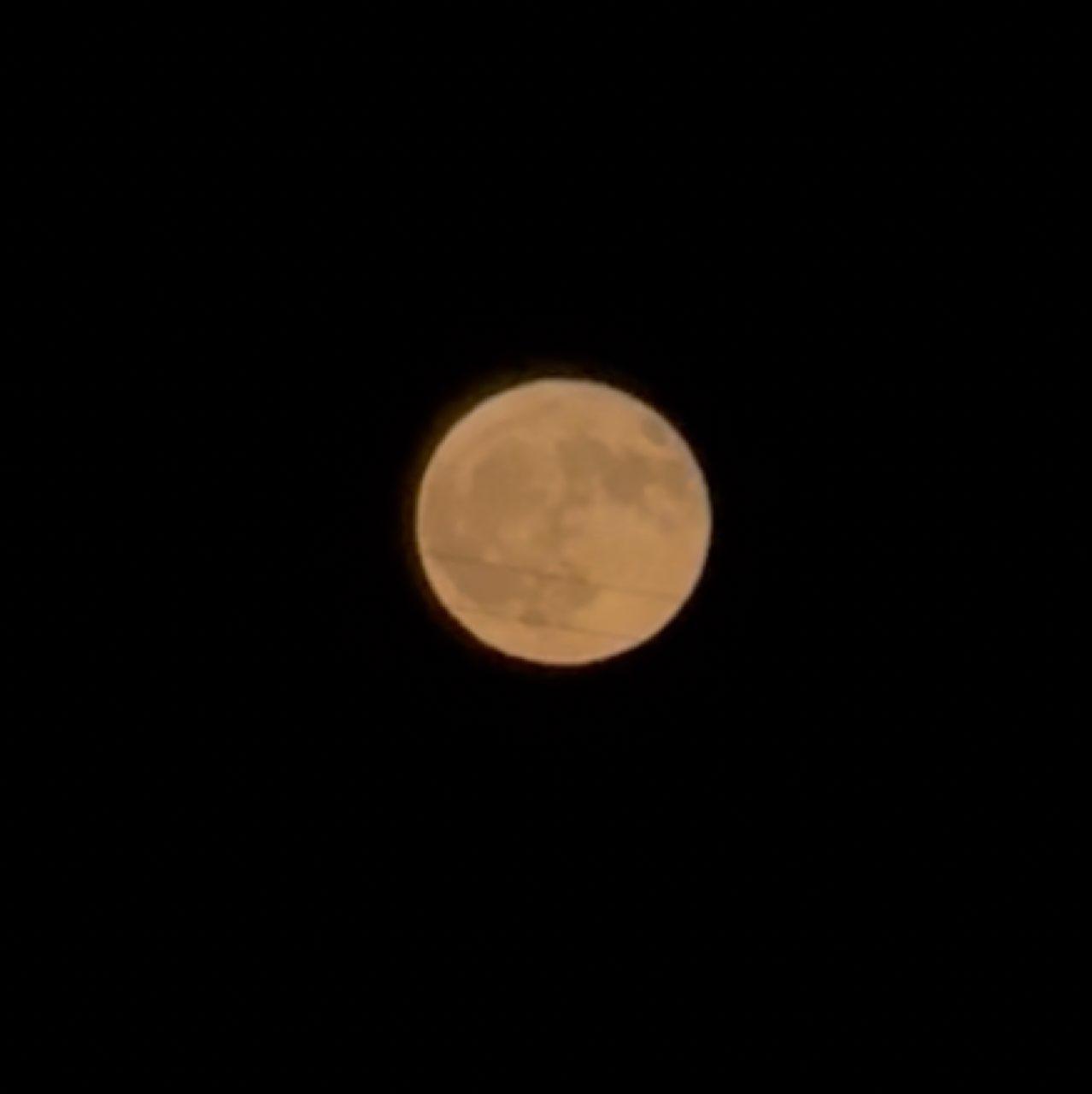 The Moon over Passau, Deutschland — full moon, Lunar Day 15