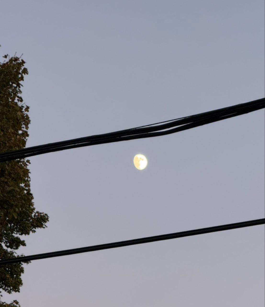 The Moon over Boston, United States — full moon, Lunar Day 16