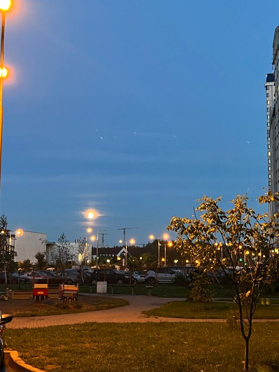 The Moon over Minsk, Belarus — waxing gibbous, Lunar Day 14