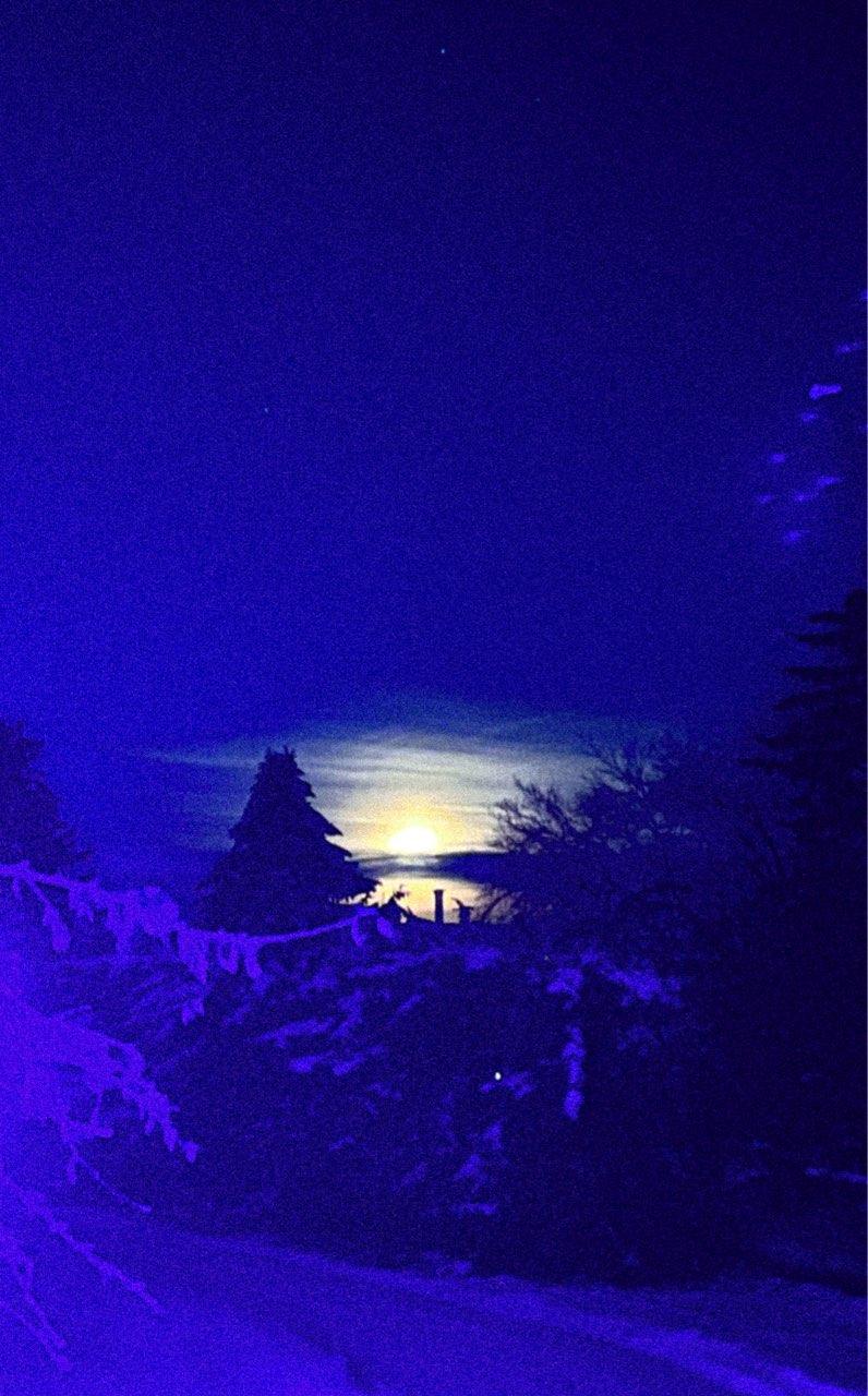 The Moon over Strathcona County, Canada — full moon, Lunar Day 16