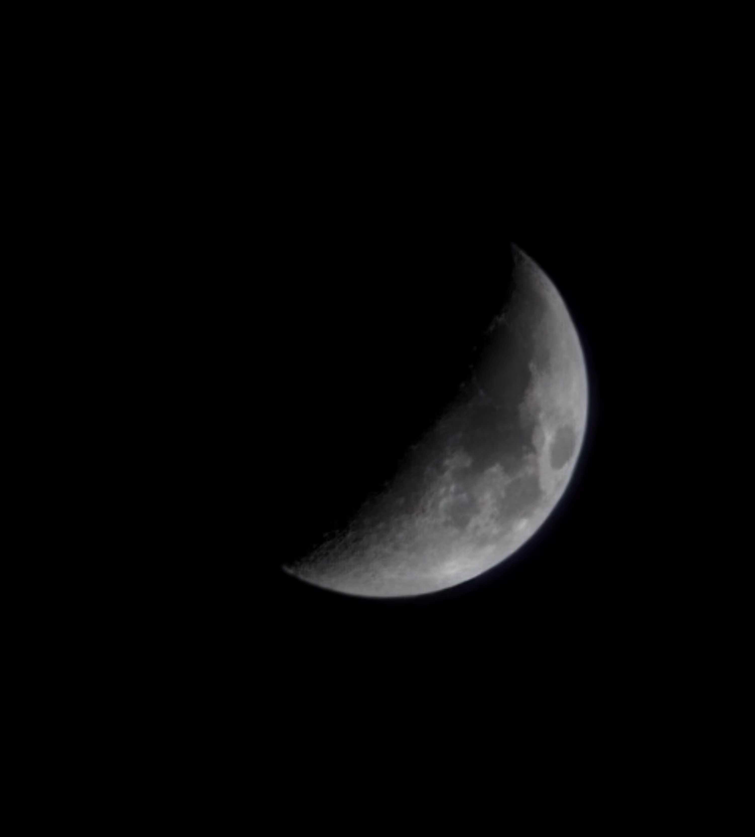The Moon over United Kingdom — first quarter, Lunar Day 8