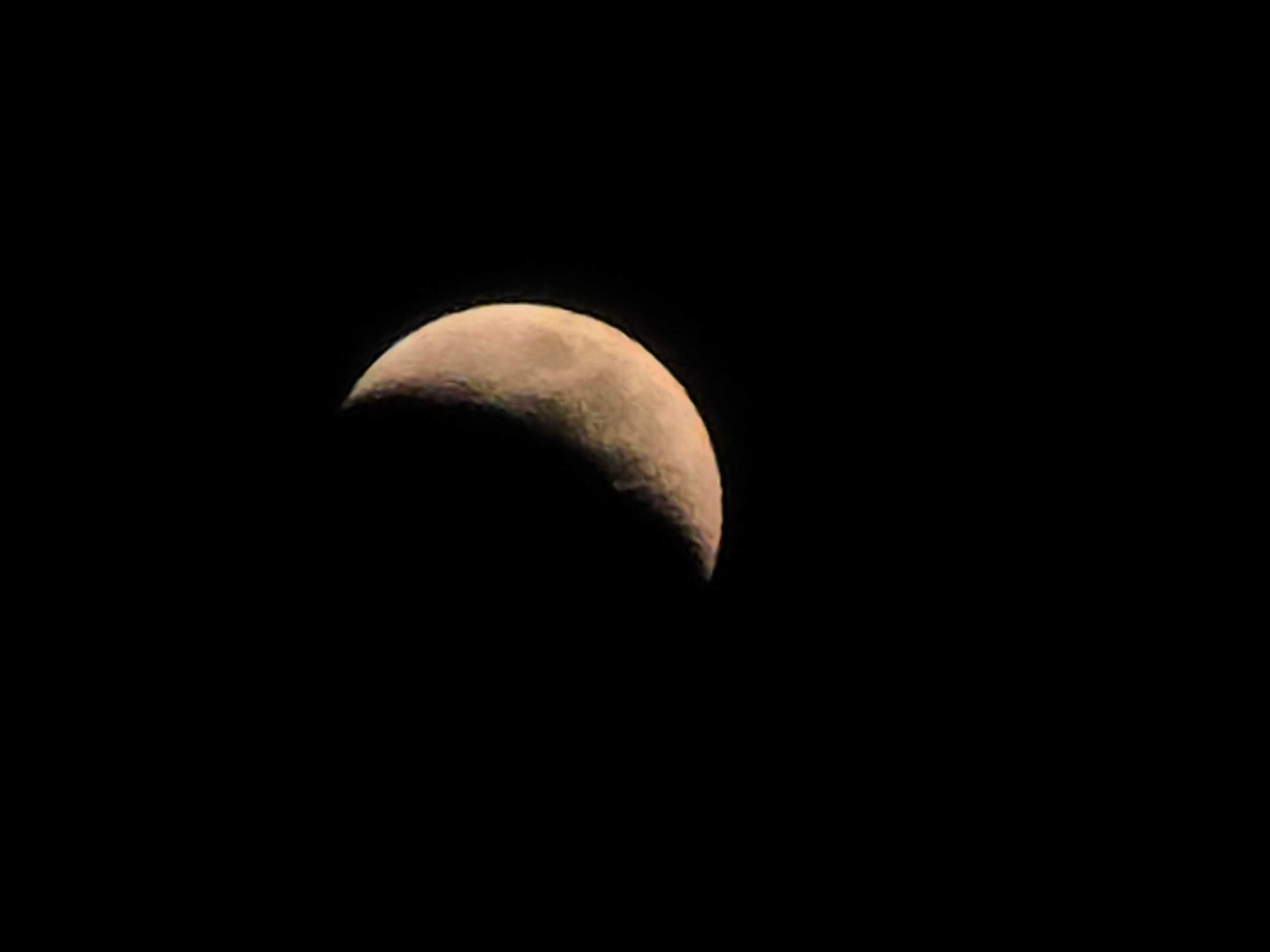 The Moon over St. George, United States — first quarter, Lunar Day 6