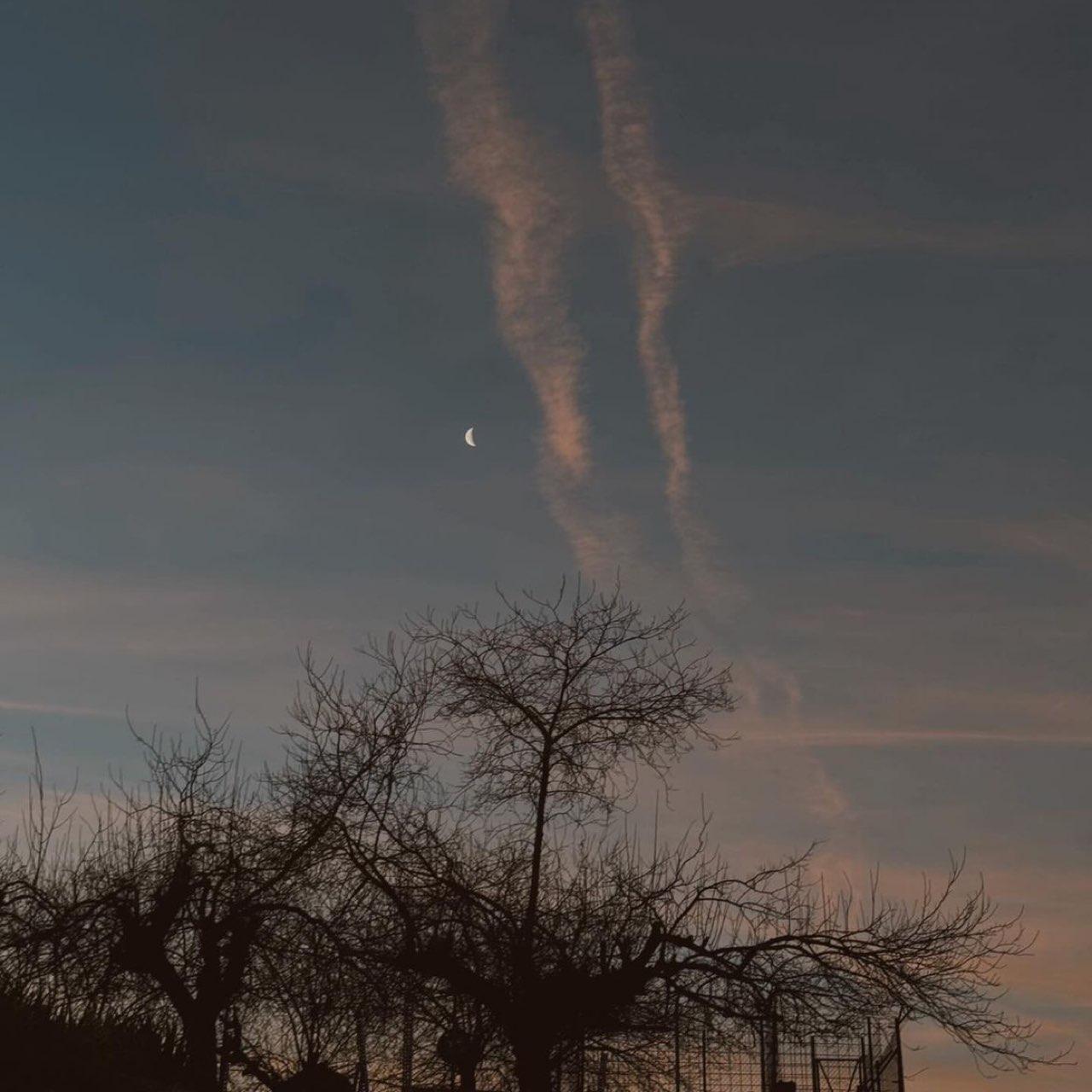 The Moon over Toulouse, Francia — waning crescent, Lunar Day 25