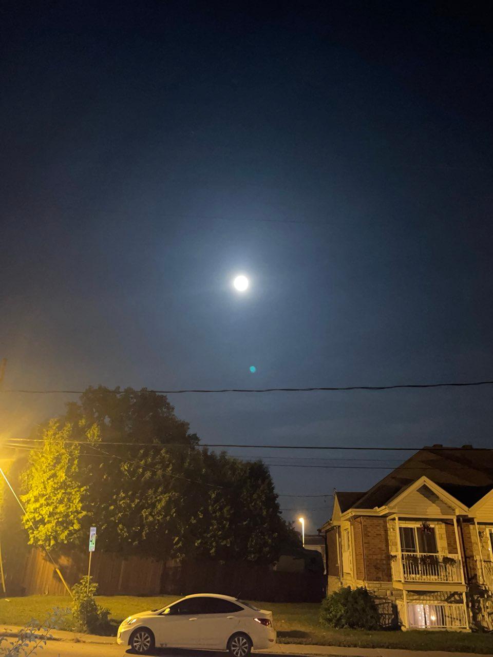 The Moon over Gatineau, Canada — full moon, Lunar Day 15