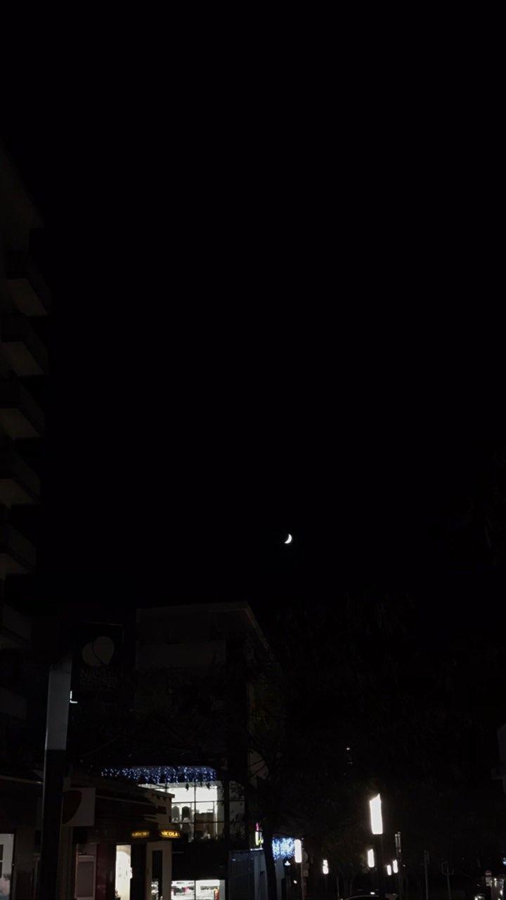 The Moon over Lorient, France — first quarter, Lunar Day 8