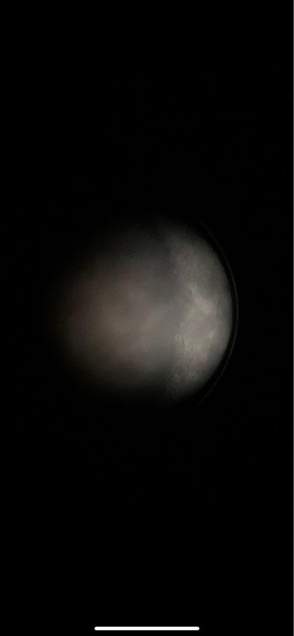 The Moon over Cork, Ireland — first quarter, Lunar Day 6