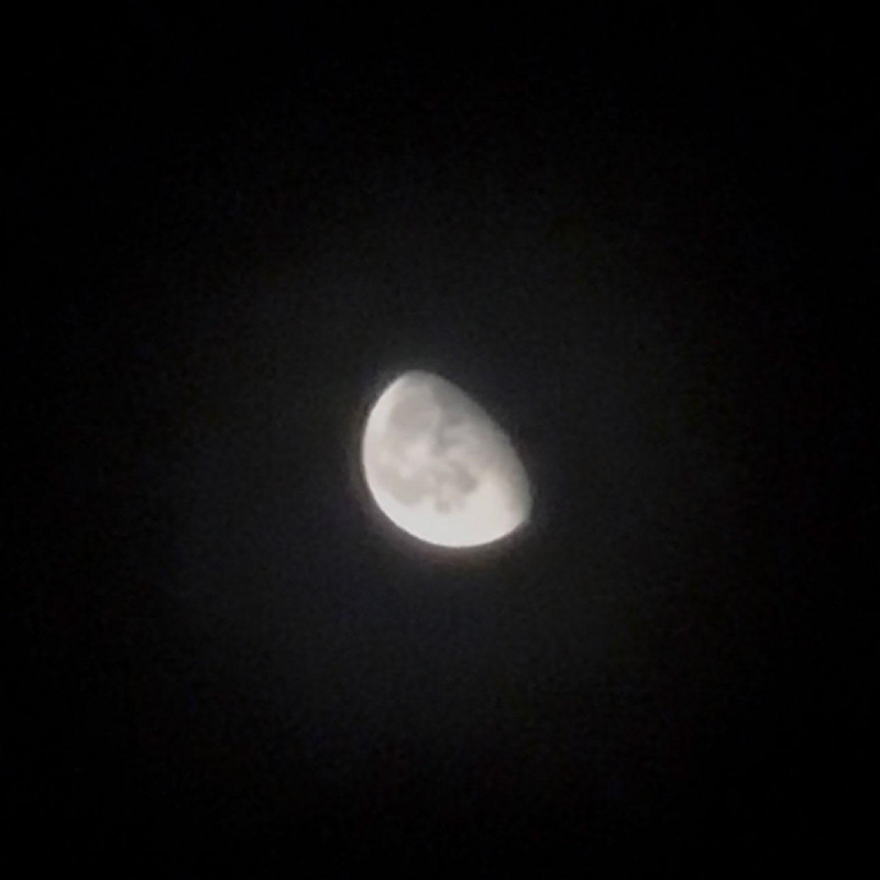 The Moon over Knoxville, United States — waning gibbous, Lunar Day 21