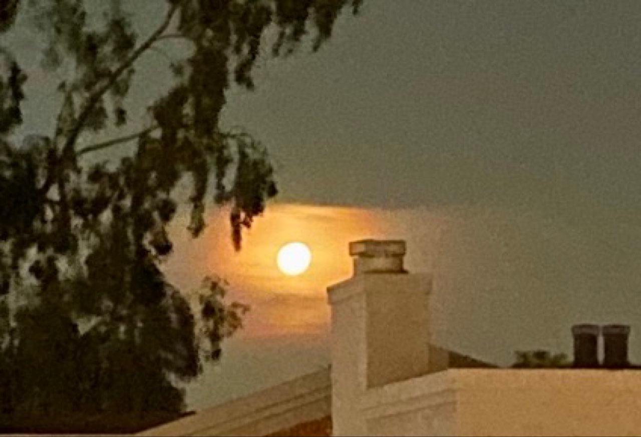The Moon over Phoenix, United States — waxing gibbous, Lunar Day 14