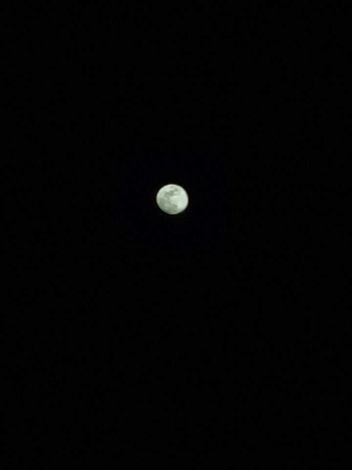 The Moon over Solin, Croatia — full moon, Lunar Day 13