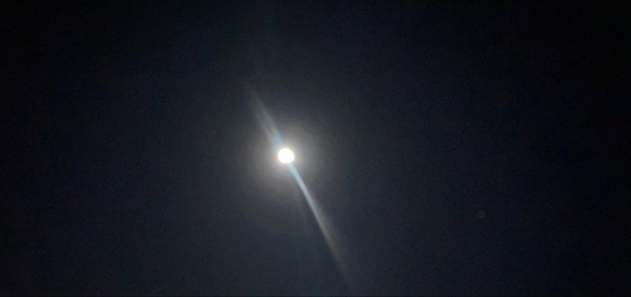 The Moon over Teulada, España — waxing gibbous, Lunar Day 14