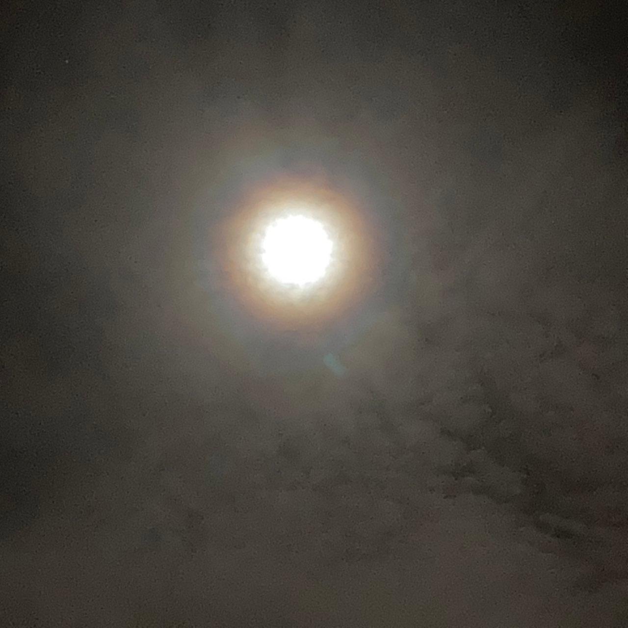 The Moon over Malmö, Sverige — full moon, Lunar Day 14