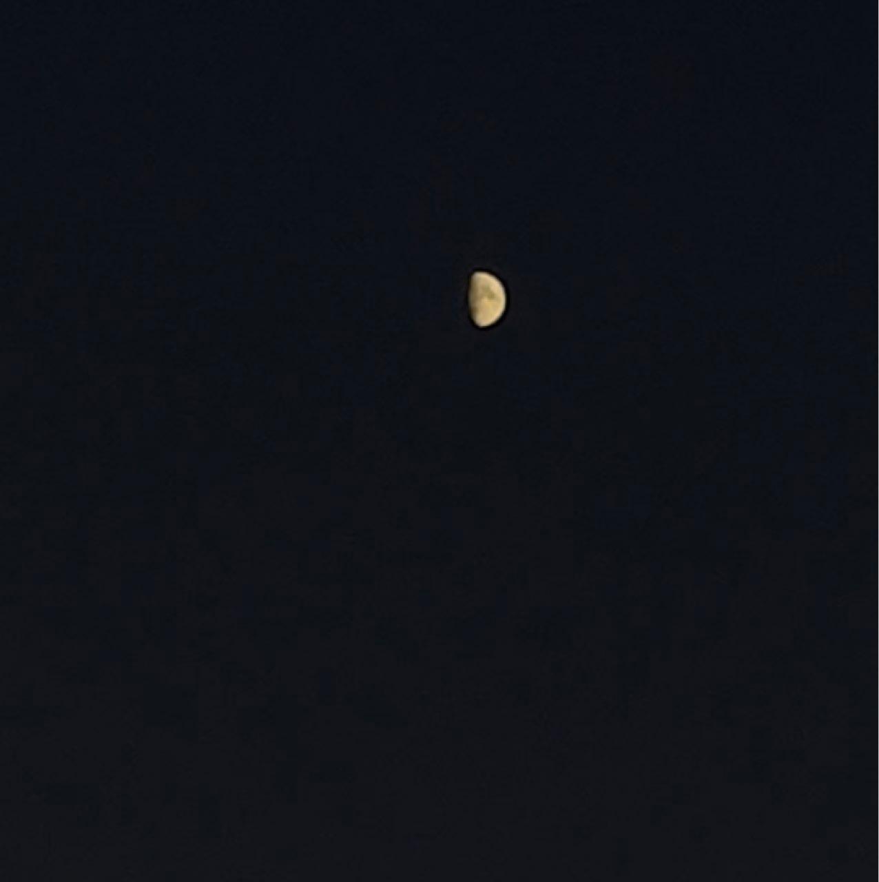 The Moon over Belvedere Marittimo, Italia — first quarter, Lunar Day 11