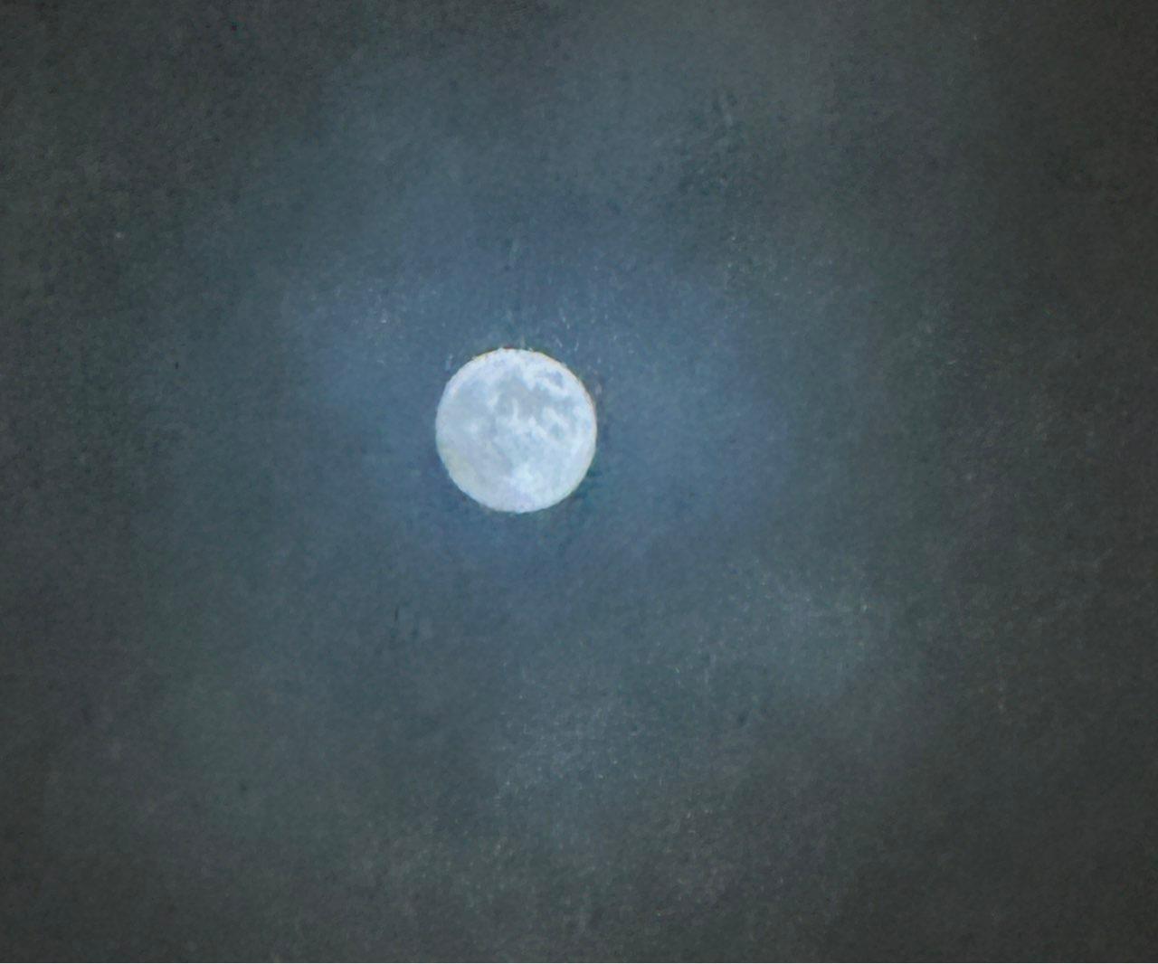 The Moon over Örebro, Sverige — full moon, Lunar Day 14