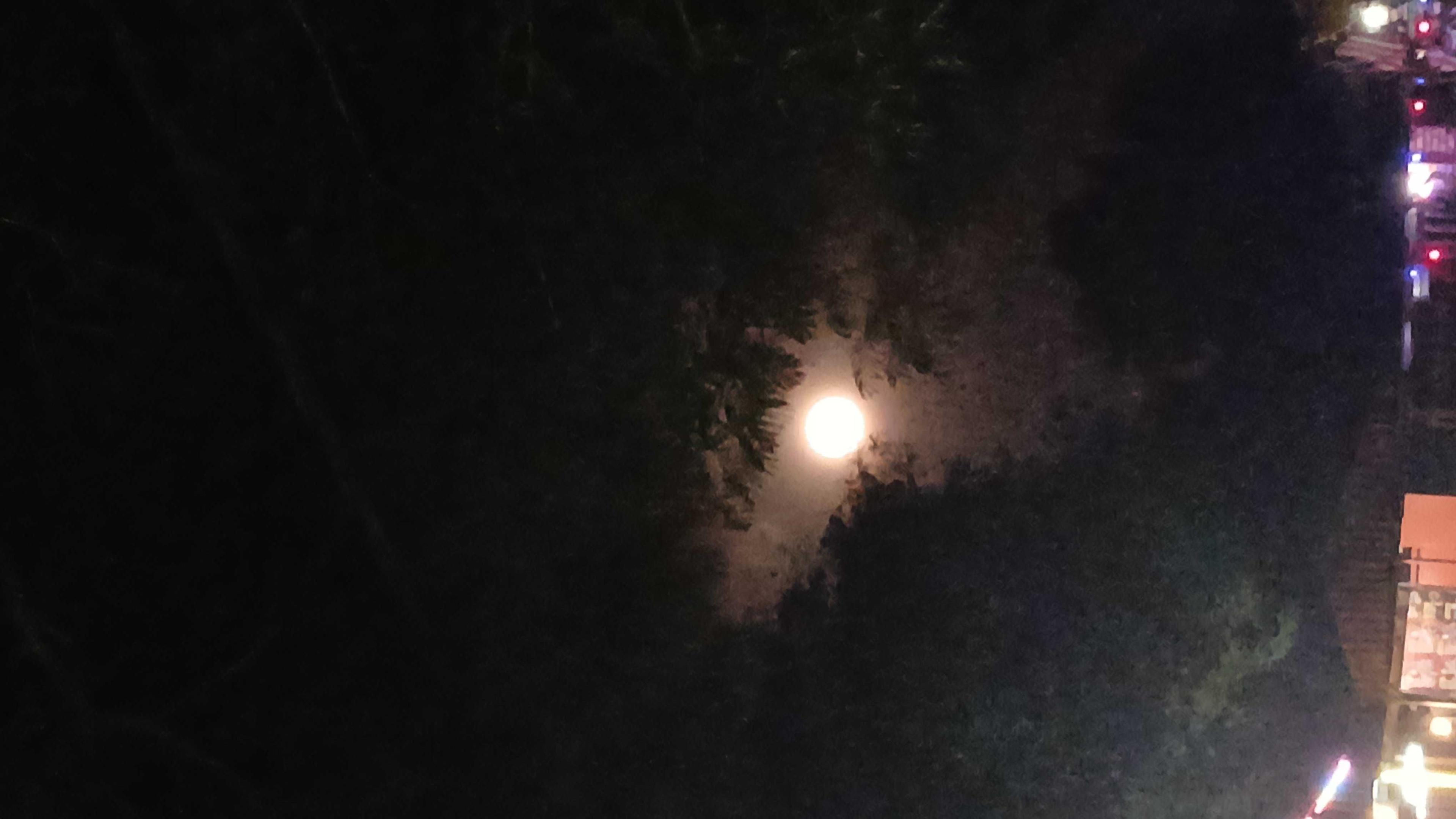 The Moon over Sungai Petani, Malaysia — full moon, Lunar Day 16