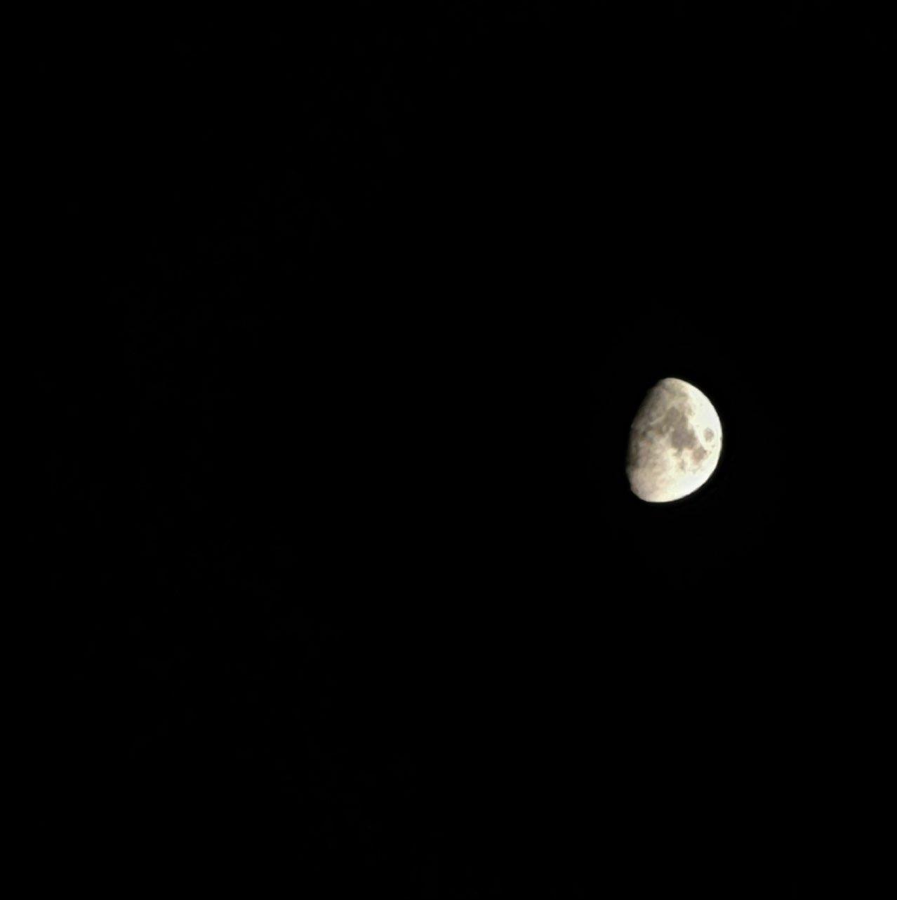 The Moon over Telford, United Kingdom — waxing gibbous, Lunar Day 10