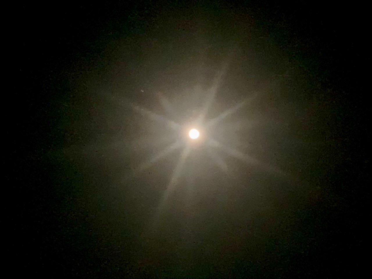 The Moon over Randburg, South Africa — full moon, Lunar Day 14