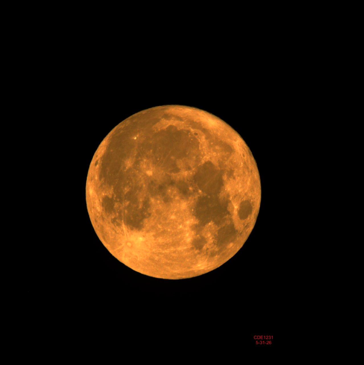 The Moon over Winston-Salem, United States — full moon, Lunar Day 15