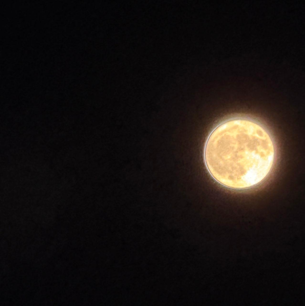 The Moon over Matera, Italy — full moon, Lunar Day 16
