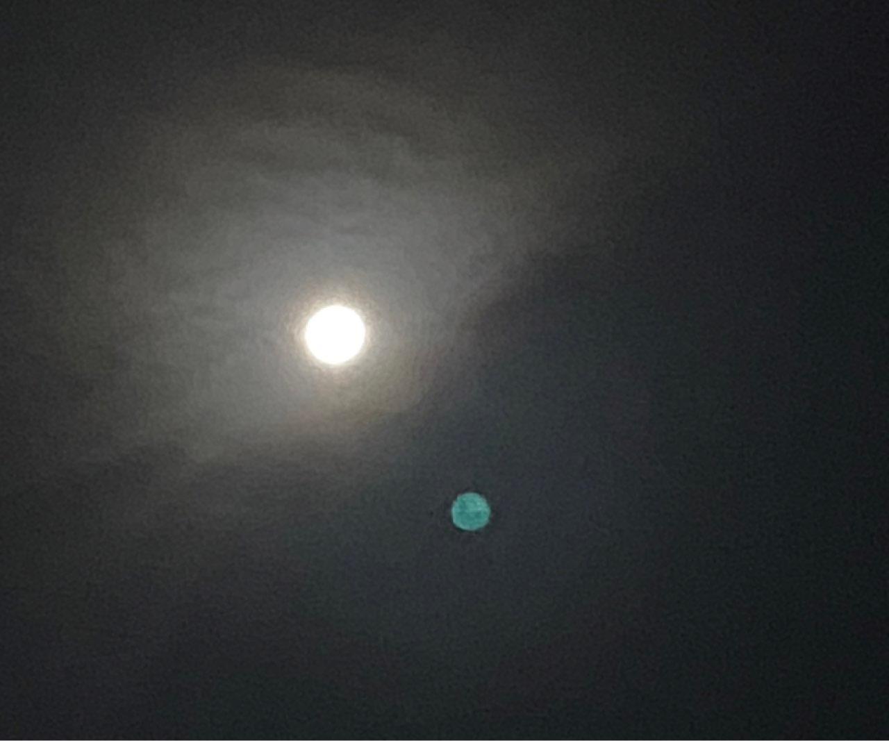 The Moon over Казахстан — full moon, Lunar Day 15