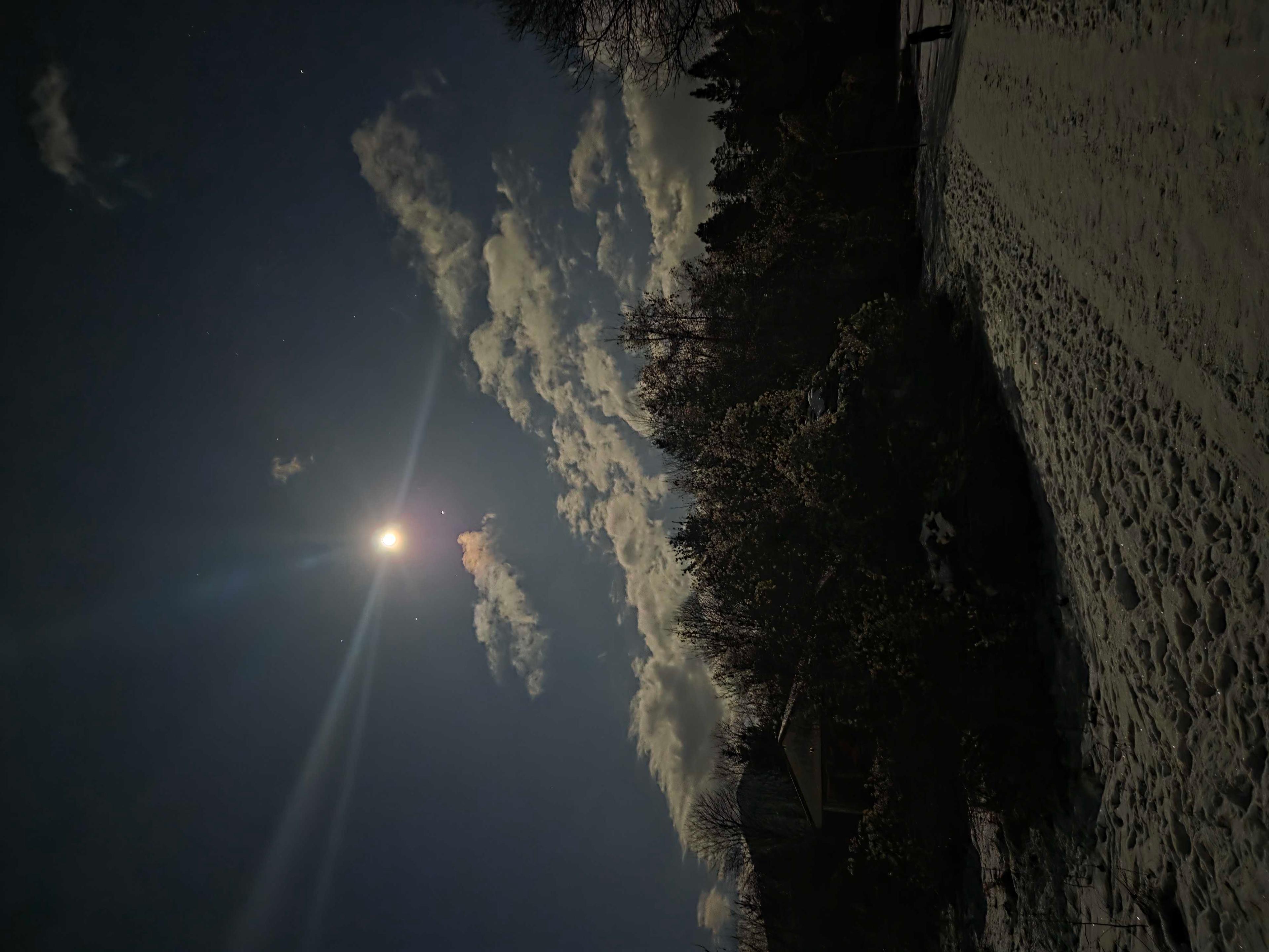 The Moon over Tarvisio, Italia — full moon, Lunar Day 16