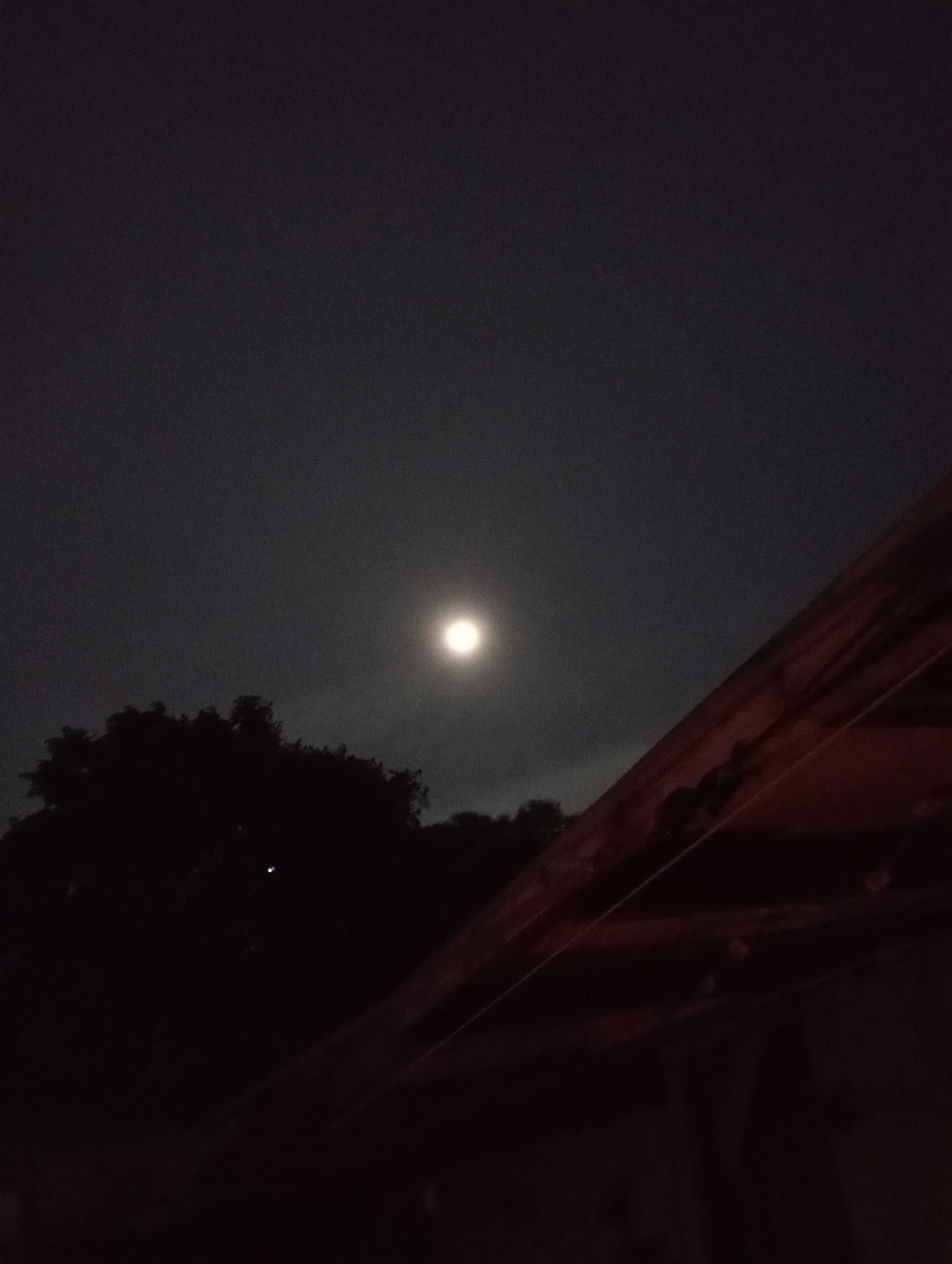 The Moon over Tijuana, México — full moon, Lunar Day 13