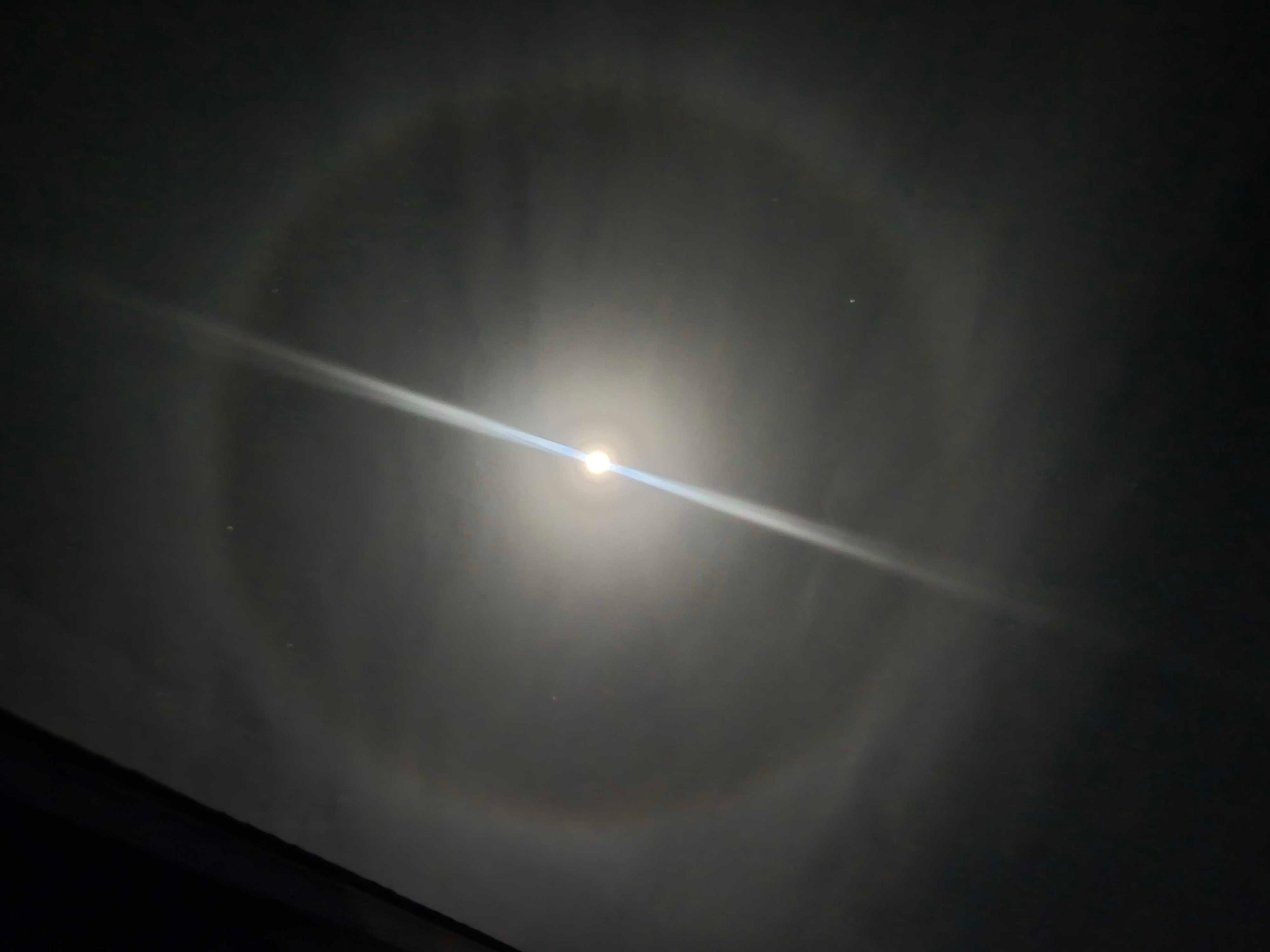 The Moon over McKinleyville, United States — waning gibbous, Lunar Day 19